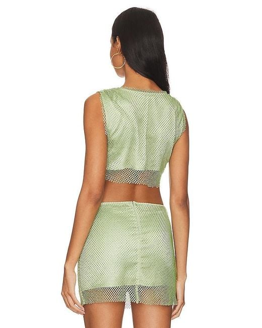 Camila Coelho Green Tropez Crop Top