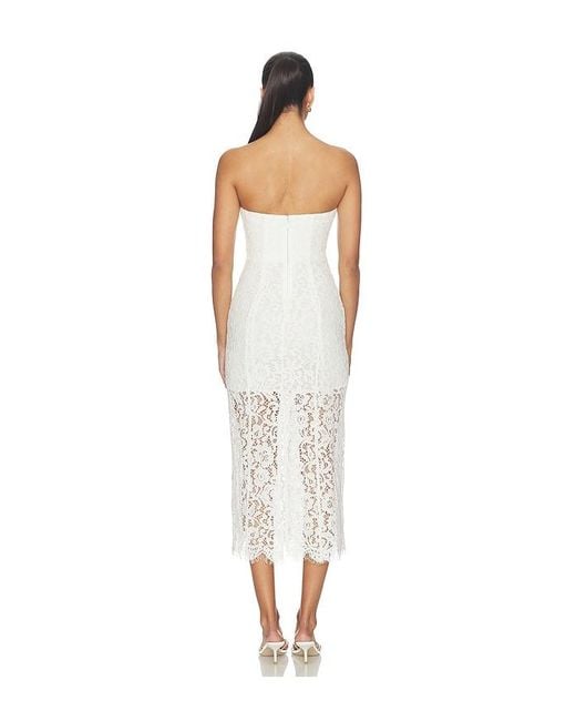 L'academie White 'Academie Tobi Midi Dress