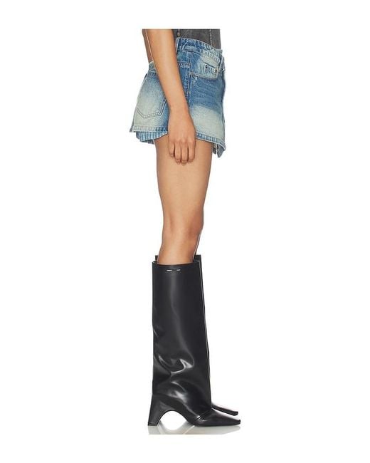 MARRKNULL Blue Two-Piece Denim Skirt