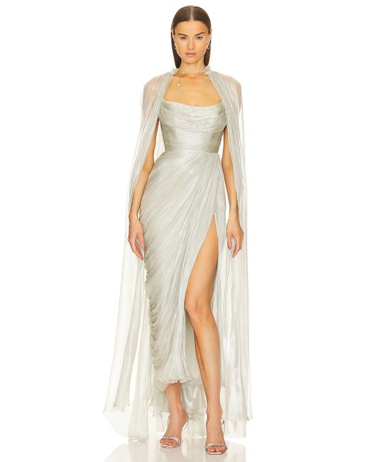 Maria Lucia Hohan Regina Midi Dress in Metallic | Lyst
