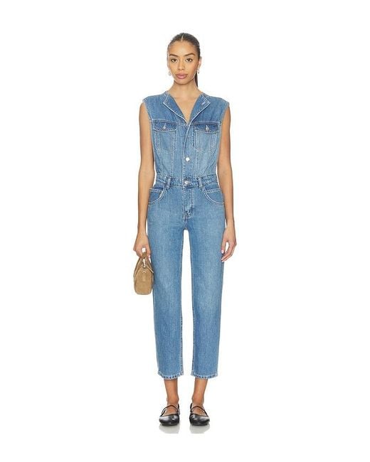Free People Blue X We The Free All You Need Denim Coverall