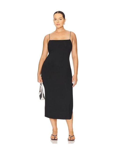 Enza Costa Green X Revolve Strappy Side Slit Dress