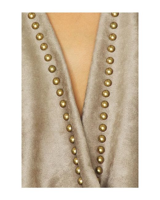 superdown Natural Seneca Faux Suede Mini Dress