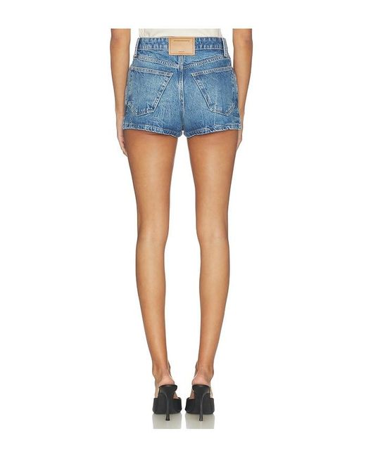 Alexander Wang Blue Zip Front Mini Skort