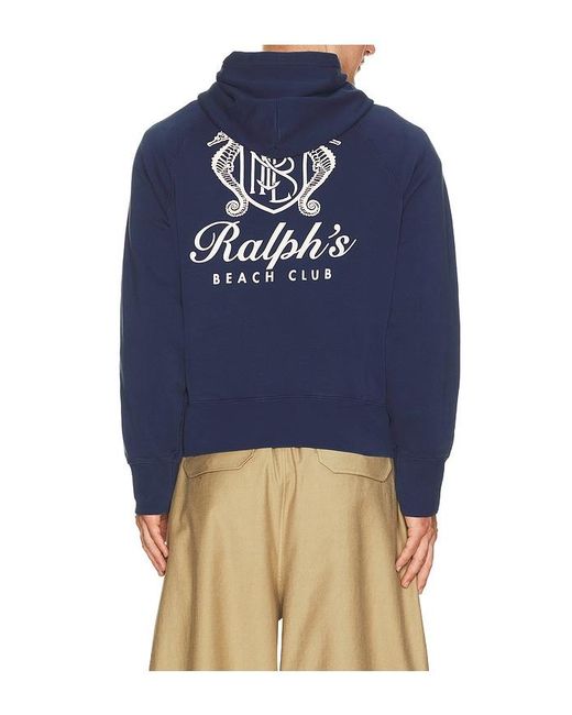 Polo Ralph Lauren Blue Beach Club Hoodie for men