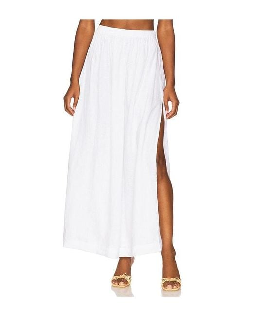 Mikoh Swimwear White Ciel Skirt
