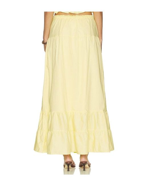 Peixoto Yellow Riley Maxi Skirt