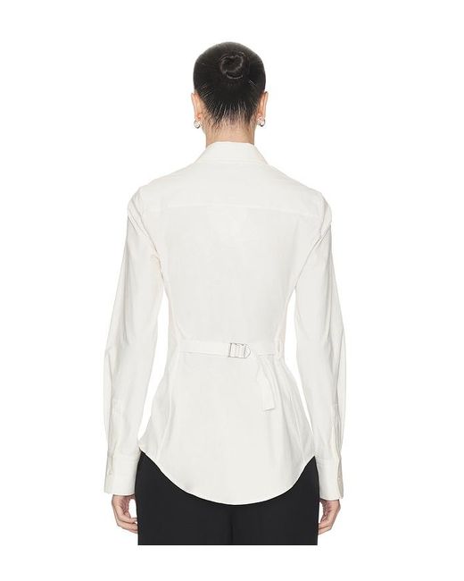 Halo White Cinch Back Shirt