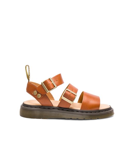 Dr. martens Gryphon Strap Sandal in Brown (Oak) | Lyst