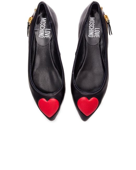 moschino flat shoes moschino flat in black lyst moschino flat shoes moschino flat in black lyst