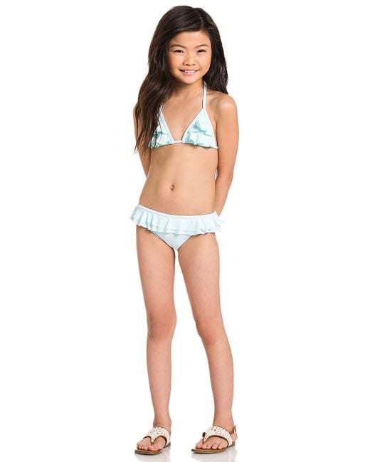 Tori Praver Swimwear White Keiki Hula Bikini