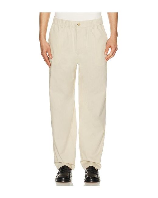 FRAME Natural Relaxed Cotton Trousers for men