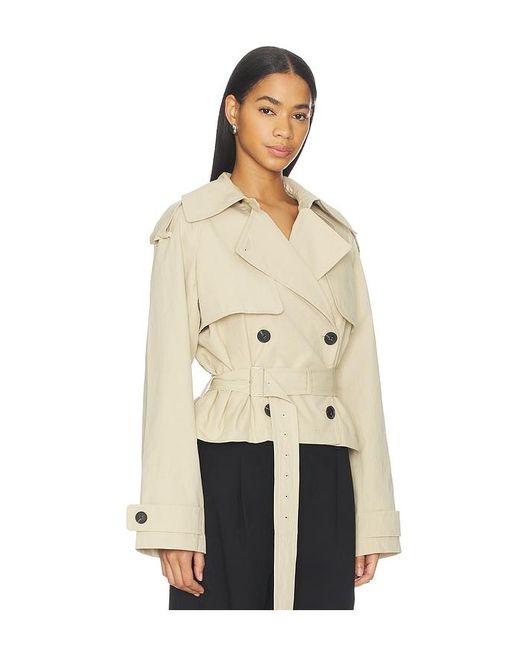 L'academie Natural 'Academie Kimmi Cropped Trench Jacket