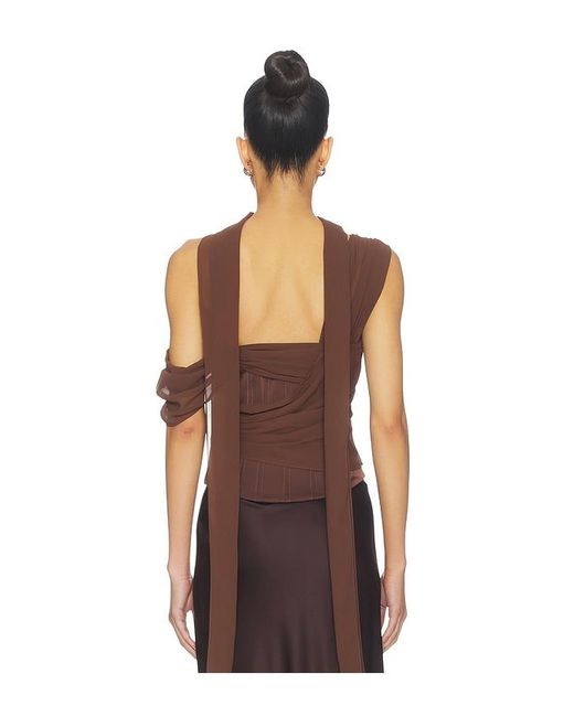LPA Brown Adara Corset Top