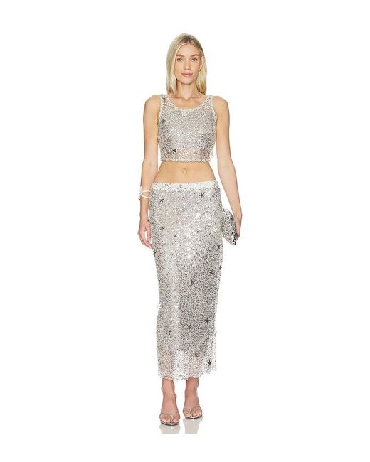 Leslie Amon White Rena Top