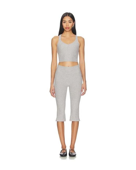 Beyond Yoga Gray Spacedye Tank Top