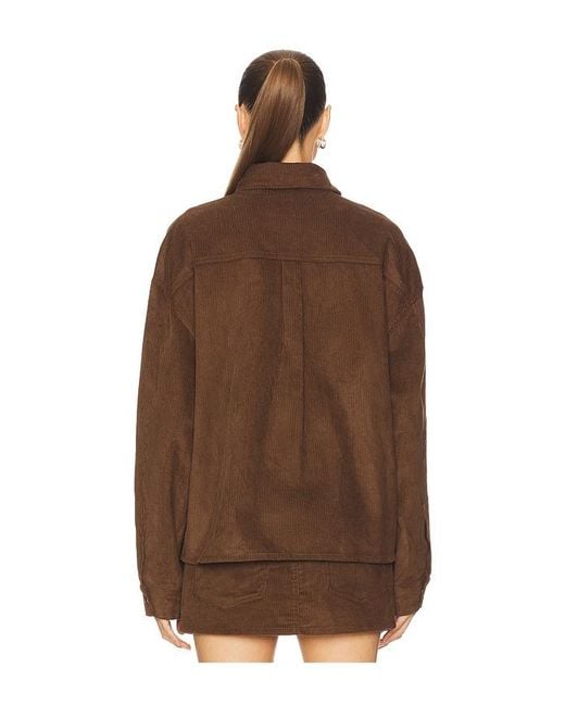 EB DENIM Brown Daniele Shirt Jacket