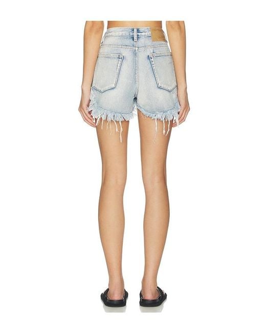 One Teaspoon Blue Rollers Low Waist Denim Shorts