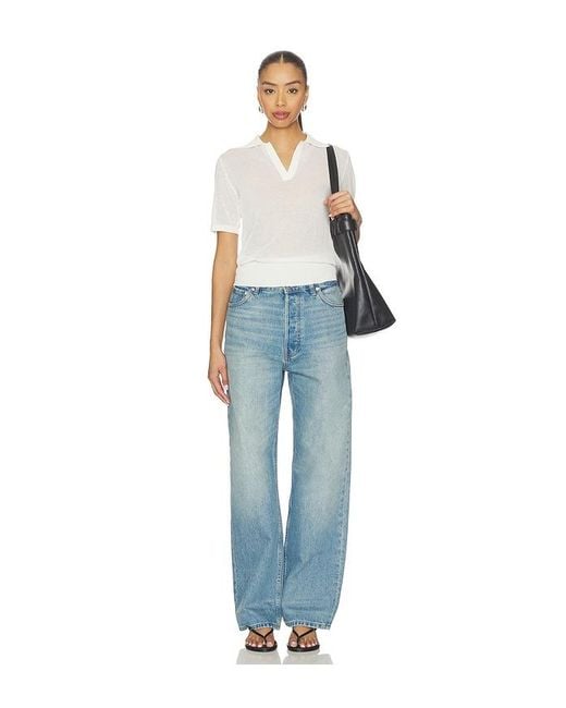 ALL THE WAYS Blue Landry Knit Tee