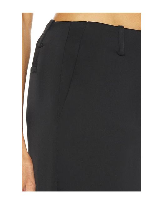 Theory Black Fluid Satin Pant