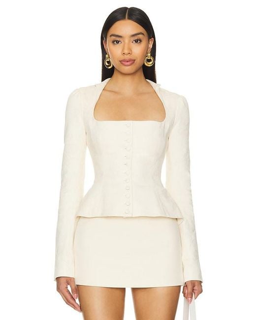 Mirror Palais White Victorian Riding Jacket