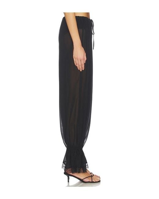 superdown Black Nara Sheer Balloon Pant
