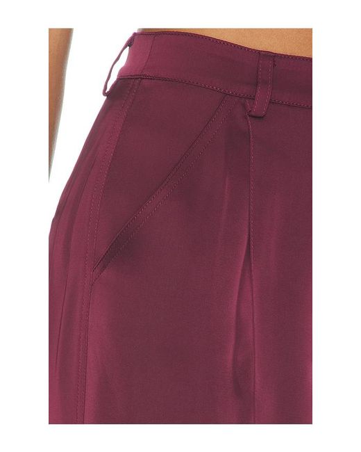 AMUR Purple Marley Satin Pant