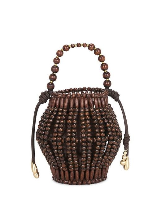 Cult Gaia Black Lanterna Top Handle Bag