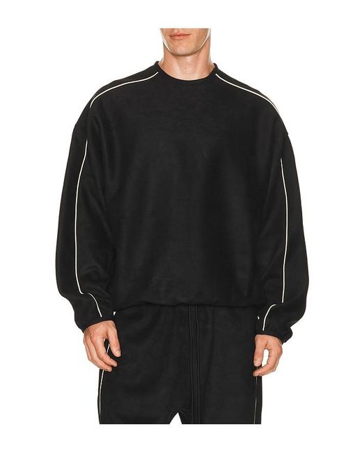 Fear Of God Black Signature Modern Crewneck Sweatshirt for men