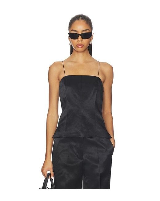 Helmut Lang Black Minimal Slip Top
