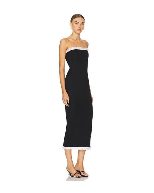 MORE TO COME Black Addison Strapless Dress