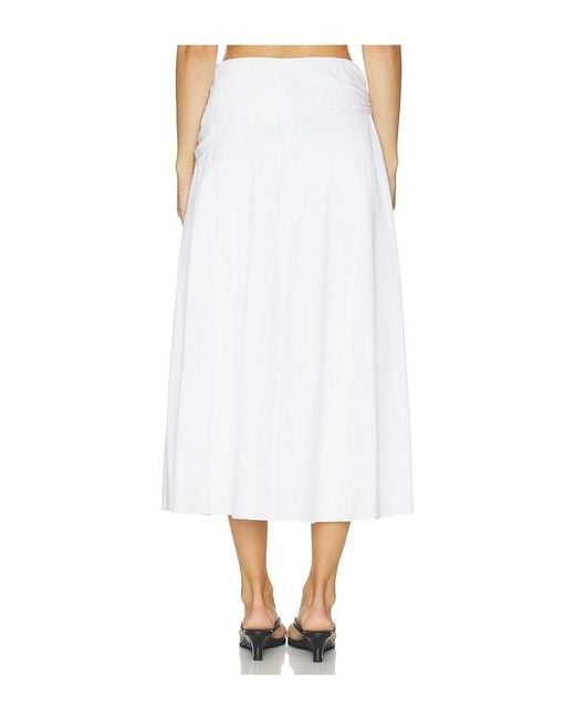 Vince White Scarf Tie Skirt
