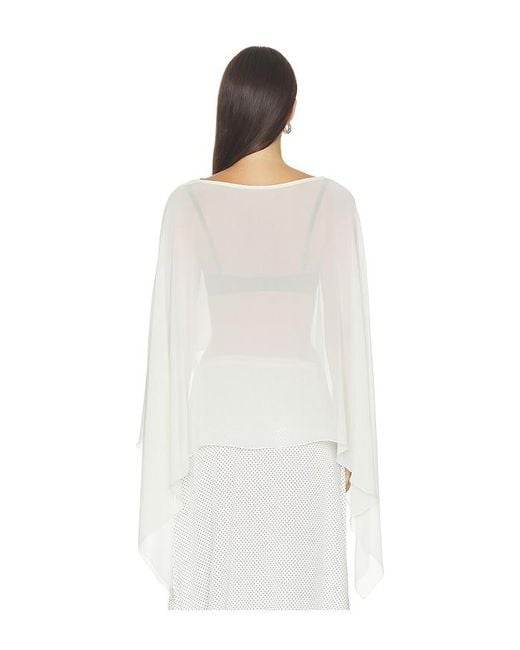 superdown White Amaya Cape Top