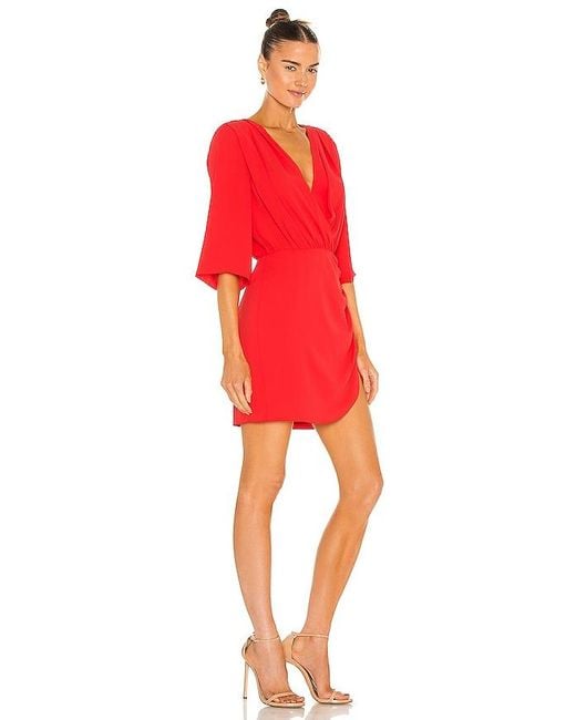 Amanda Uprichard Red Demetra Dress