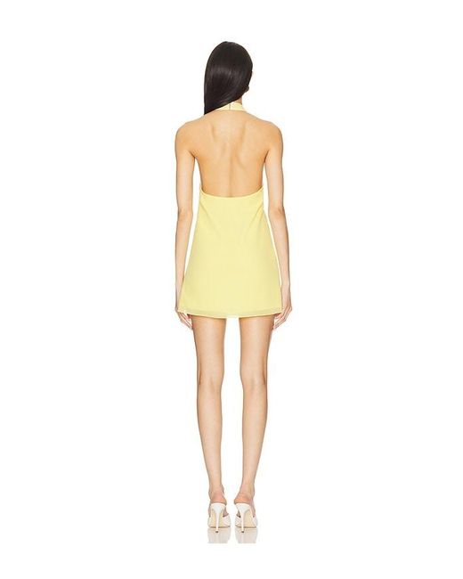 MORE TO COME Yellow Calanthe Mini Dress