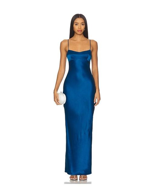 Amanda Uprichard Women's Blue Janeiro Maxi Dress