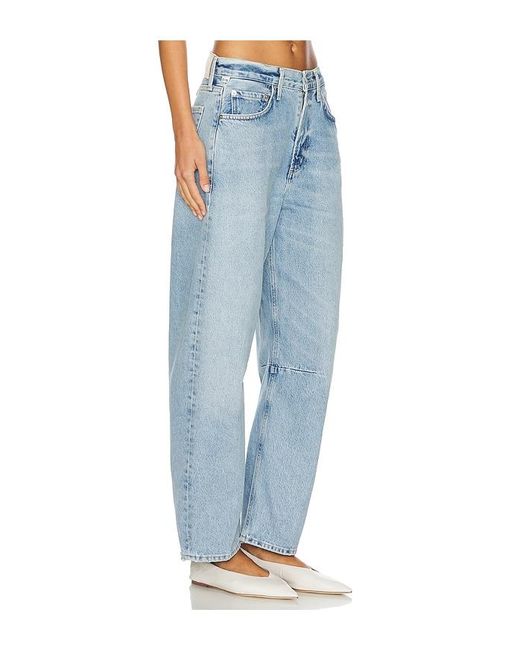 Citizens of Humanity Blue Miro Relaxed Wide Leg Jeans