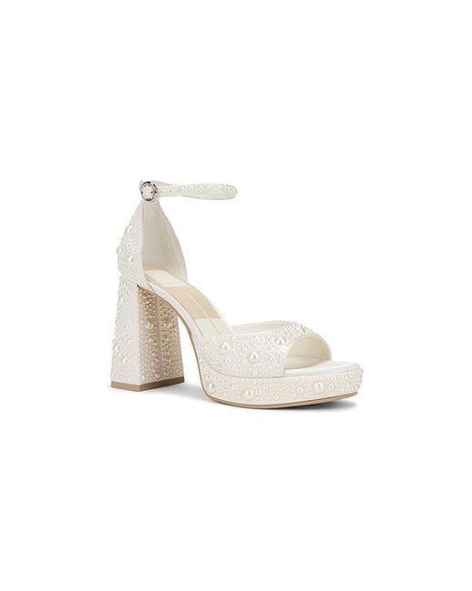 Dolce Vita White Pandro Pearl Heel