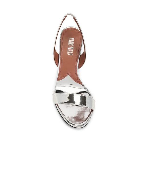 Paris Texas White Vera Slingback Sandal 85