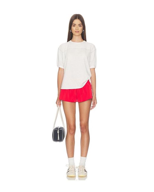 GOOD AMERICAN Red The Gym Tee