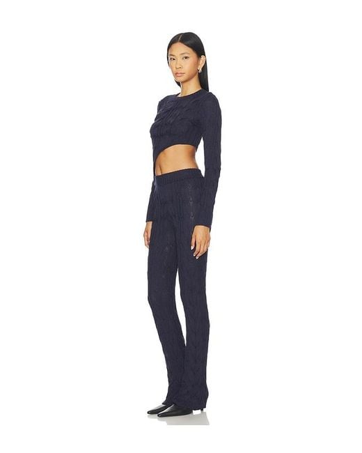 MORE TO COME Blue Cally Pant Set