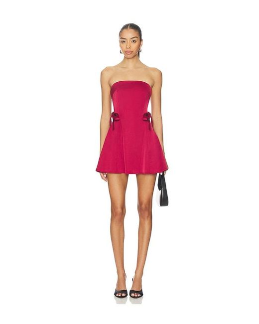 MORE TO COME Red Lillie Mini Dress