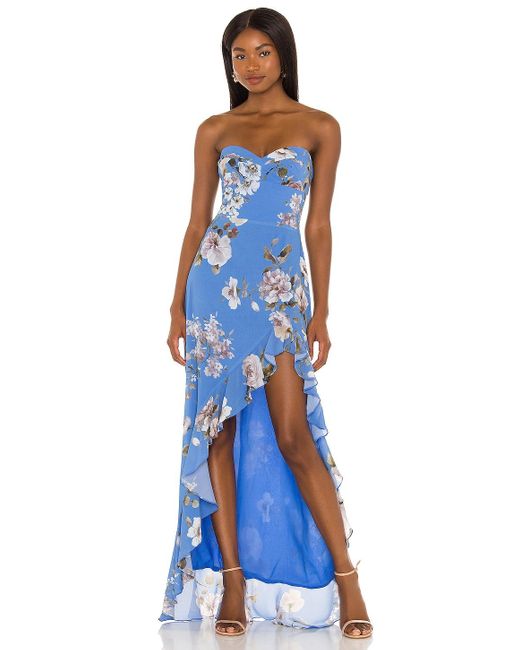 Amanda Uprichard Blue X Revolve Eden Gown