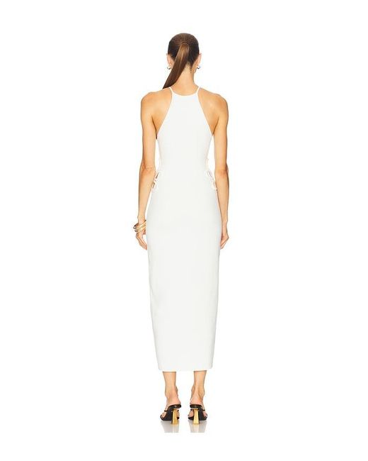 Cult Gaia White Jena Knit Dress