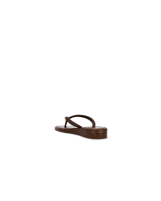 Loeffler Randall Brown Lina Elevated Flip Flop