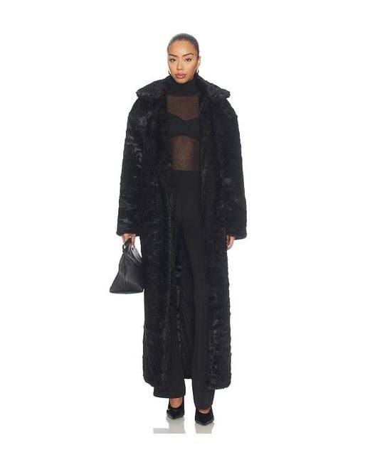 MOTHER OF ALL Black Brooklyn Long Fur Coat