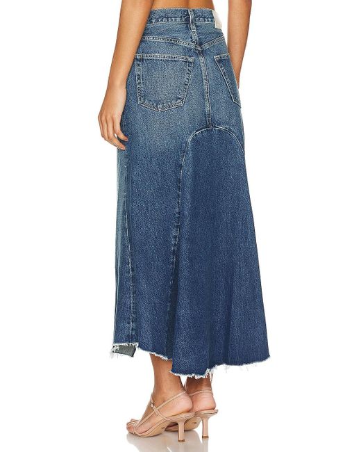 Citizens of Humanity Mina Reworked Skirt Blue
