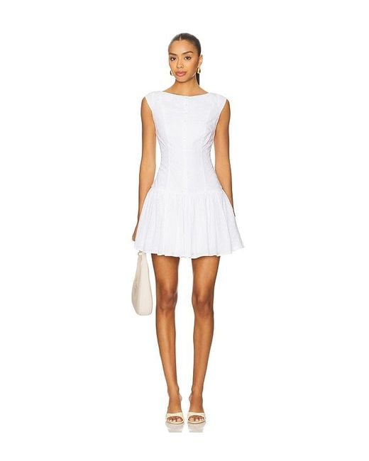 MAJORELLE White Esmarie Mini Dress