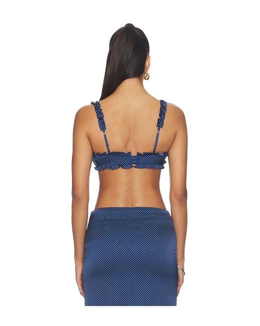 MORE TO COME Blue Reese Bra Top