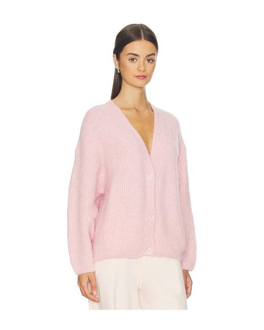 American Vintage Pink V Cardigan